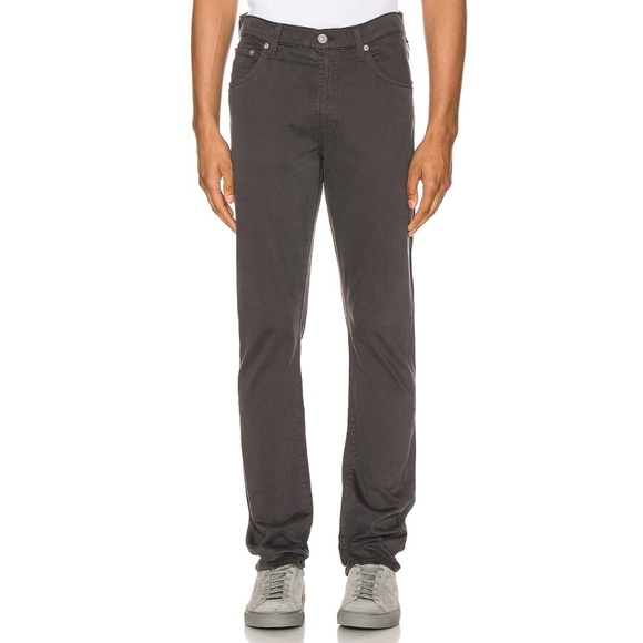 NWT Citizens of Humanity Bowery Slim Jean in Sulphur Grey Men’s 38x32 - Picture 1 of 11